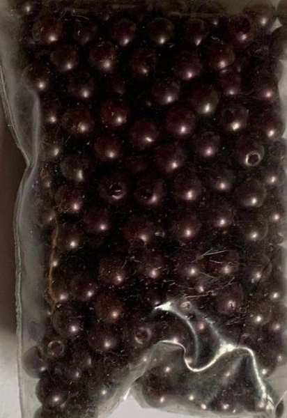 Wachsperlen dunkelbraun